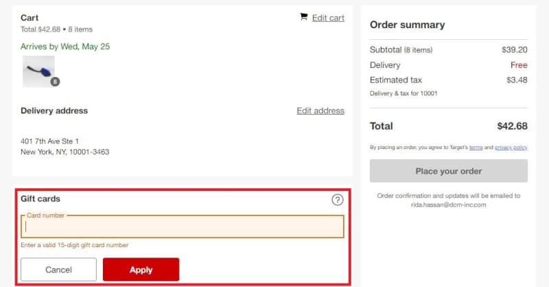 How to Redeem Target Gift Card?