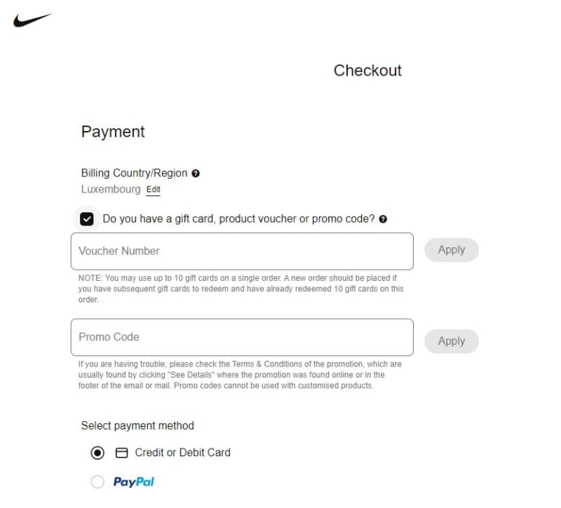 How to redeem Nike Gift Cards