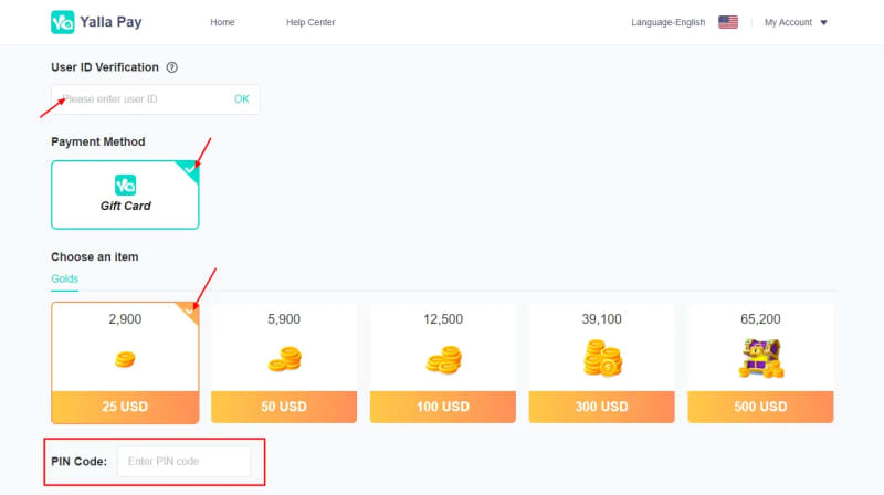 How to Redeem Yalla Live Gift Card