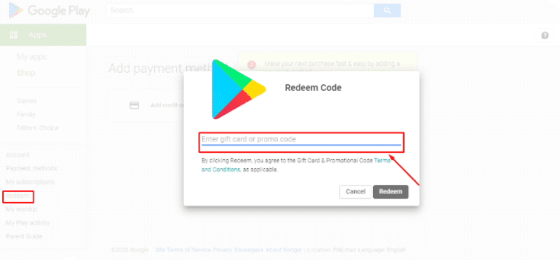 How to Redeem Google Play Gift Voucher