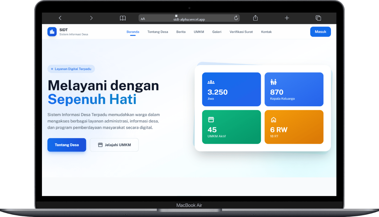 Sistem Informasi Desa Terpadu
