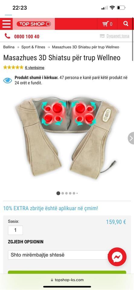 Shitet masazhatore per gjith trupin 