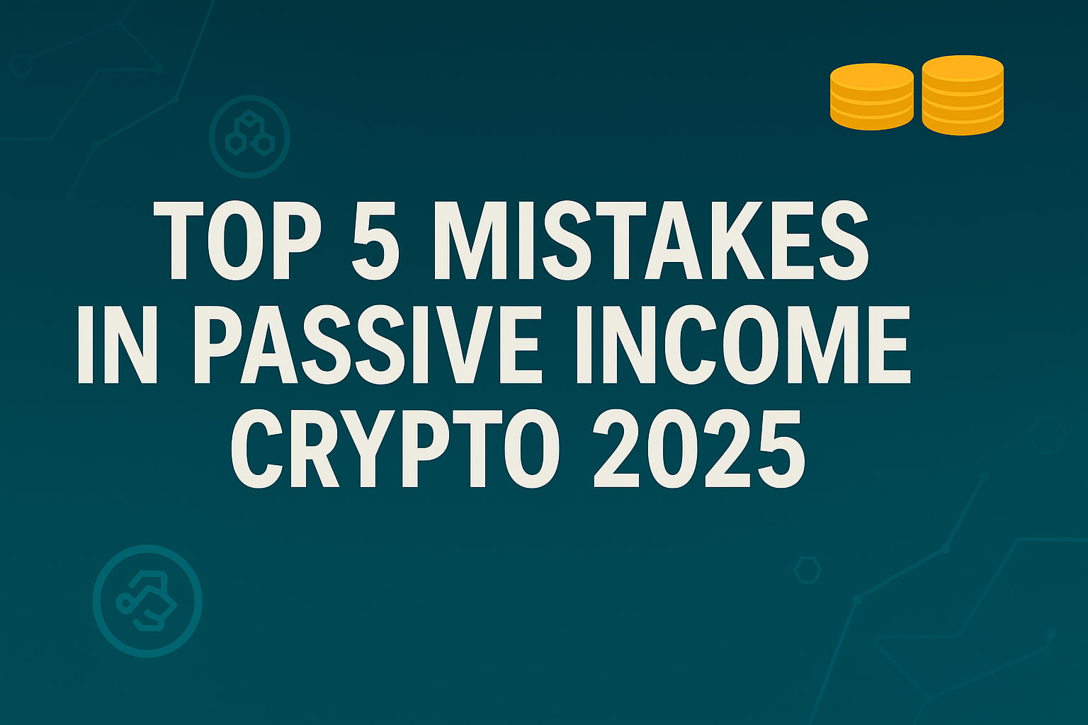 Top 5 Mistakes to Avoid When Chasing Passive Income in Crypto (2025 Edition)