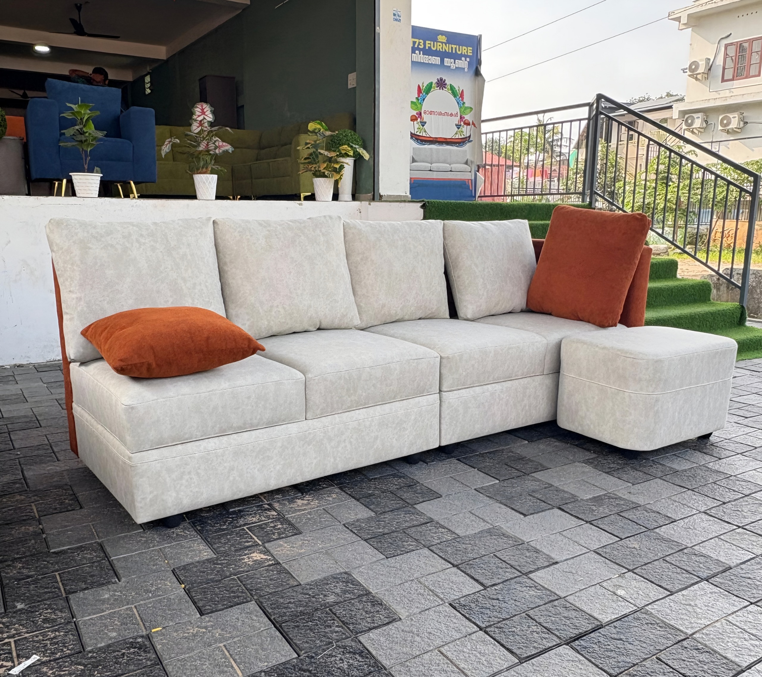 Modular L Shaped Sofa White