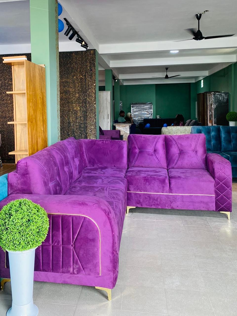 Royale Plum Sectional Sofa