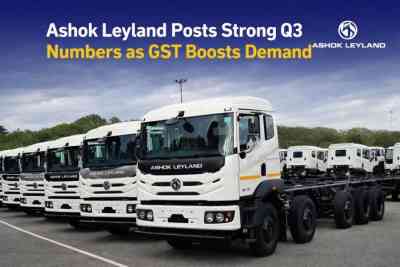 Ashok Leyland Posts Strong Q3 Numbers as GST Boosts Demand
