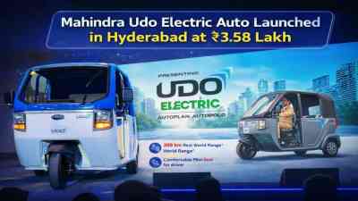 Mahindra Udo Electric Auto Launched in Hyderabad at ₹3.58 Lakh