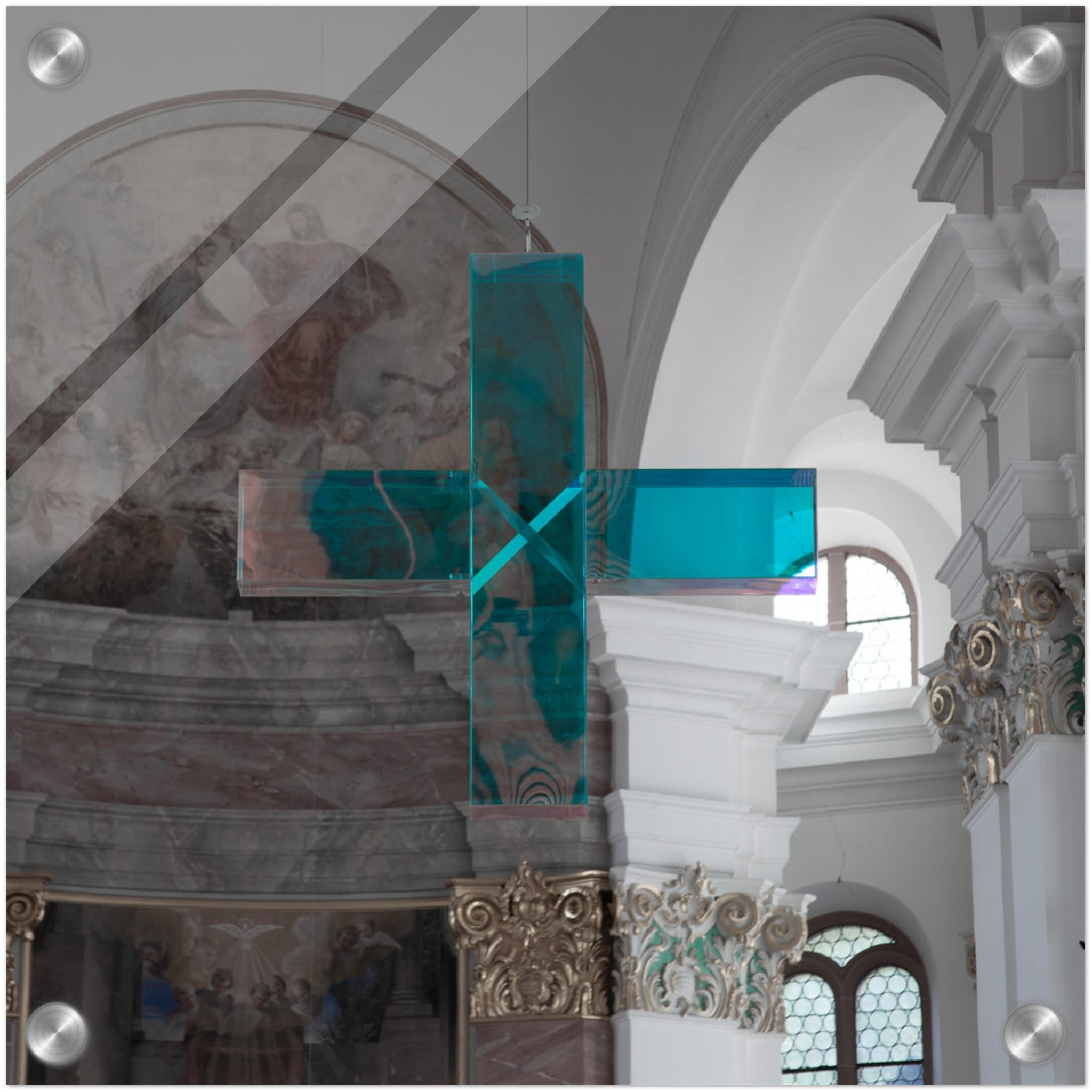 Crystal Cross in Heidelberg Church Photo Wall art 4a8d73cd-062a-4fc6-b68c-76fbfd7aa612