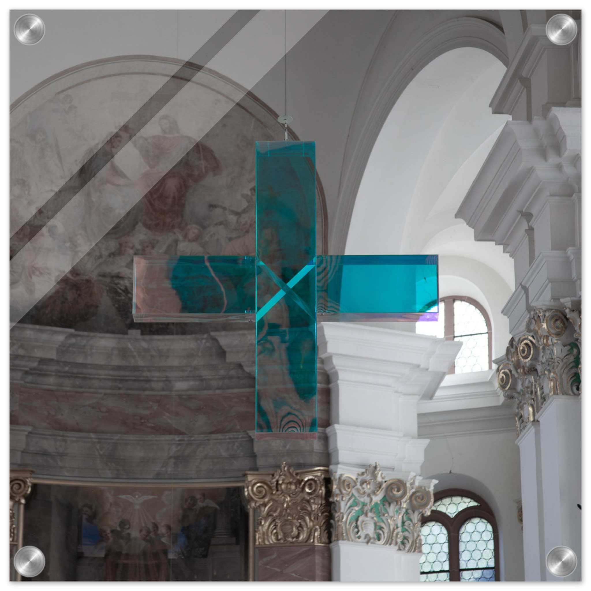 Crystal Cross in Heidelberg Church Photo Wall art 20b3205b-f9ce-4896-8c9c-73965b3dc7cd