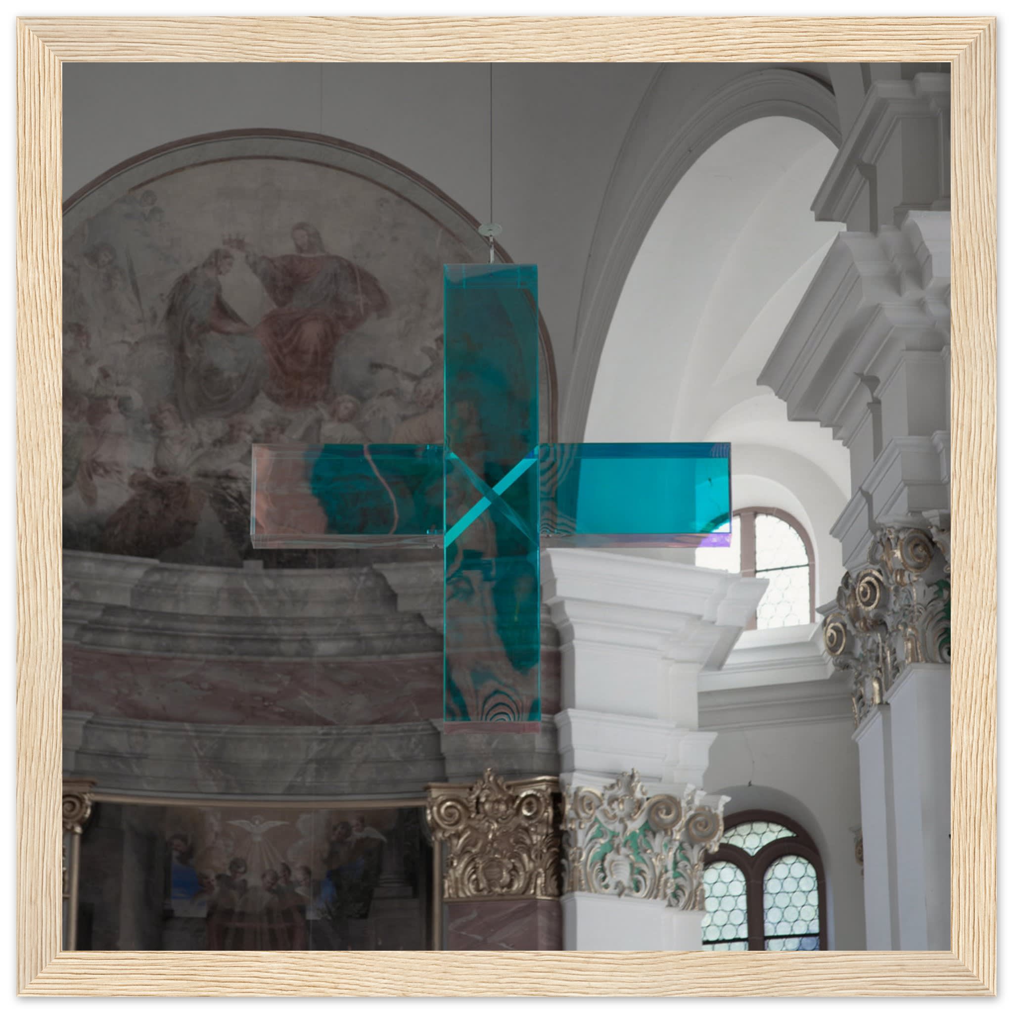 Crystal Cross in Heidelberg Church Photo Wall art 9a26ff37-52f4-4027-a006-38e148e41272