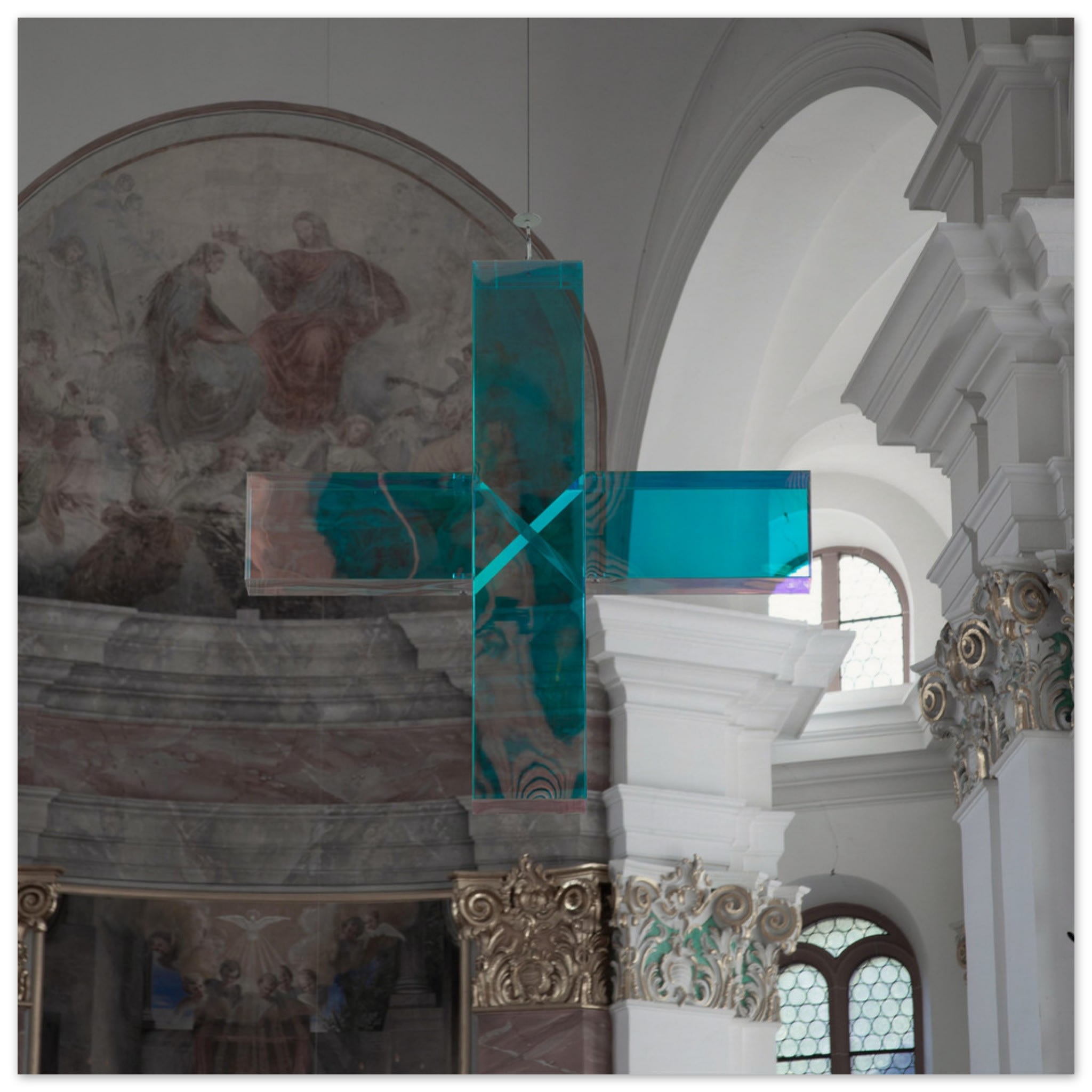 Crystal Cross in Heidelberg Church Photo Wall art 63b3b9f1-bb40-4078-b5f0-eb9620105a23