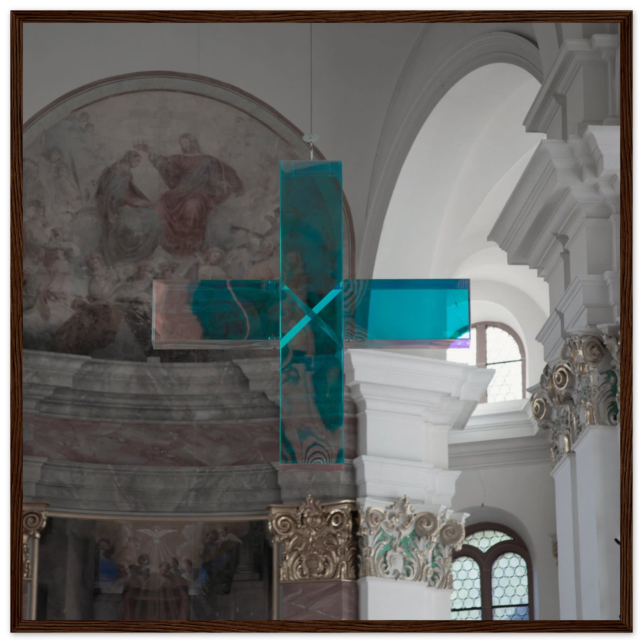 Crystal Cross in Heidelberg Church Photo Wall art 47730566-b4f6-40be-901f-01671735f71f