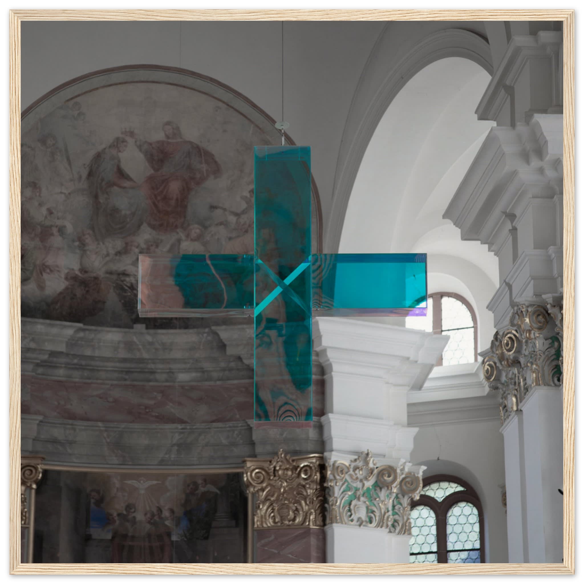 Crystal Cross in Heidelberg Church Photo Wall art 6b945dd9-10cd-40c8-af3d-fa28dc0c63a2