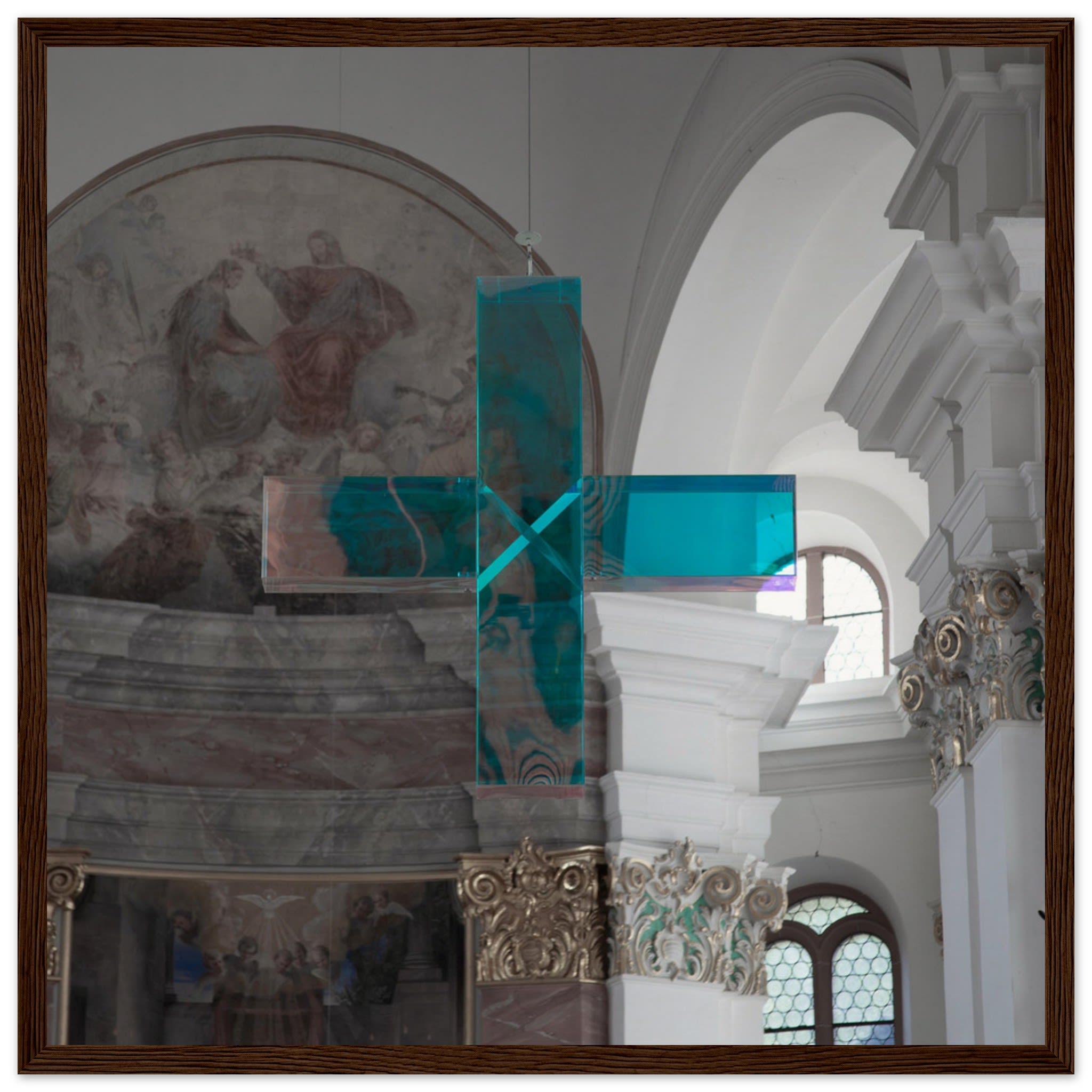 Crystal Cross in Heidelberg Church Photo Wall art 17a123ee-7cbc-402a-8e01-6baa2bd5c774