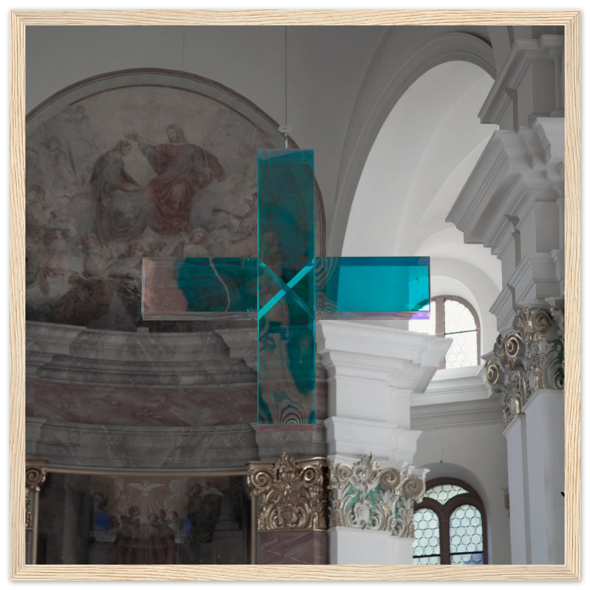 Crystal Cross in Heidelberg Church Photo Wall art 1196c197-8ced-49a5-a8b0-b46218df3597