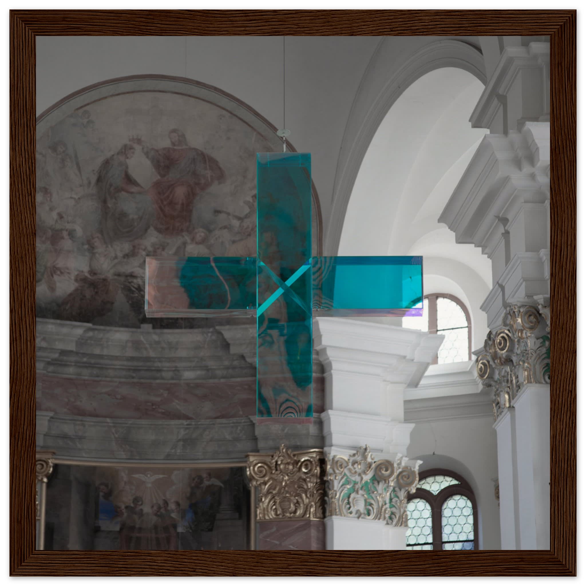 Crystal Cross in Heidelberg Church Photo Wall art 35c0a827-12f1-48d4-89c9-c2e797cae5f6