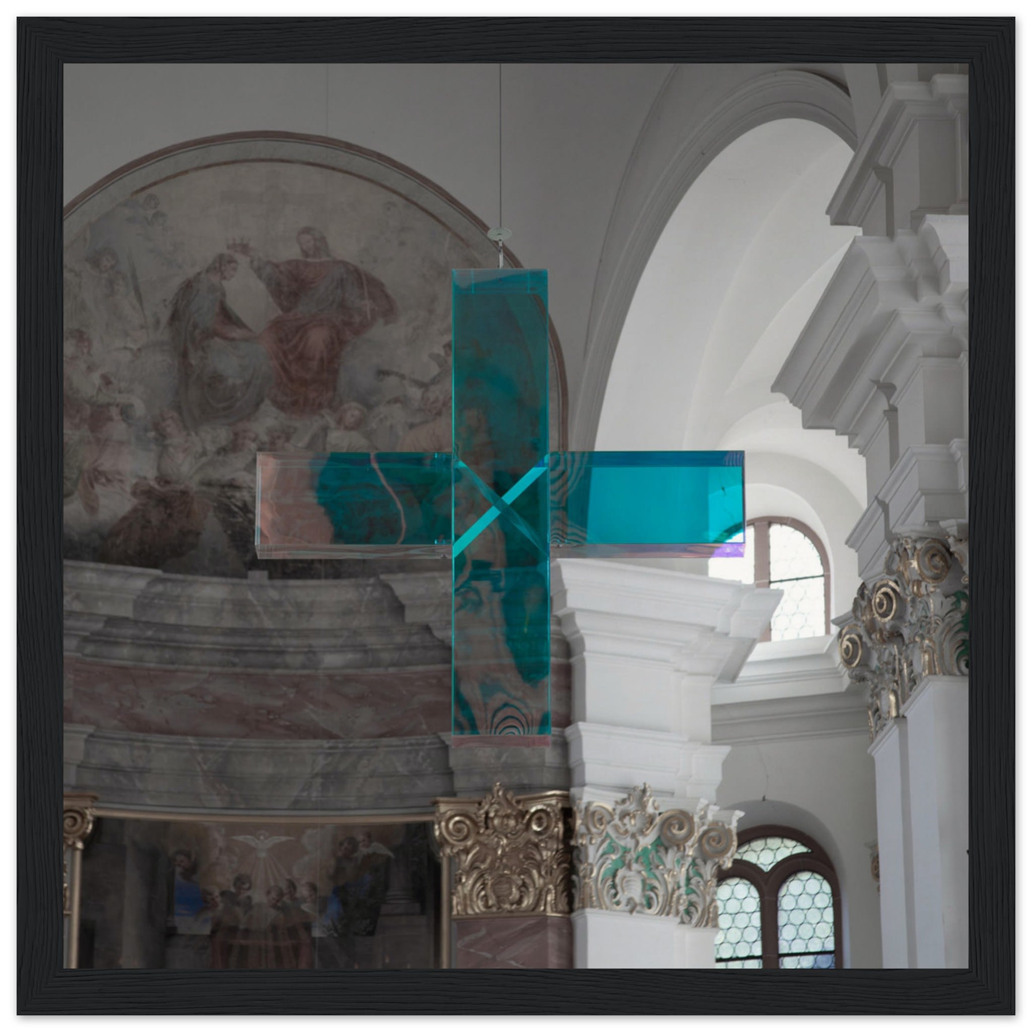 Crystal Cross in Heidelberg Church Photo Wall art 8016073b-5241-4392-9589-50314209a556