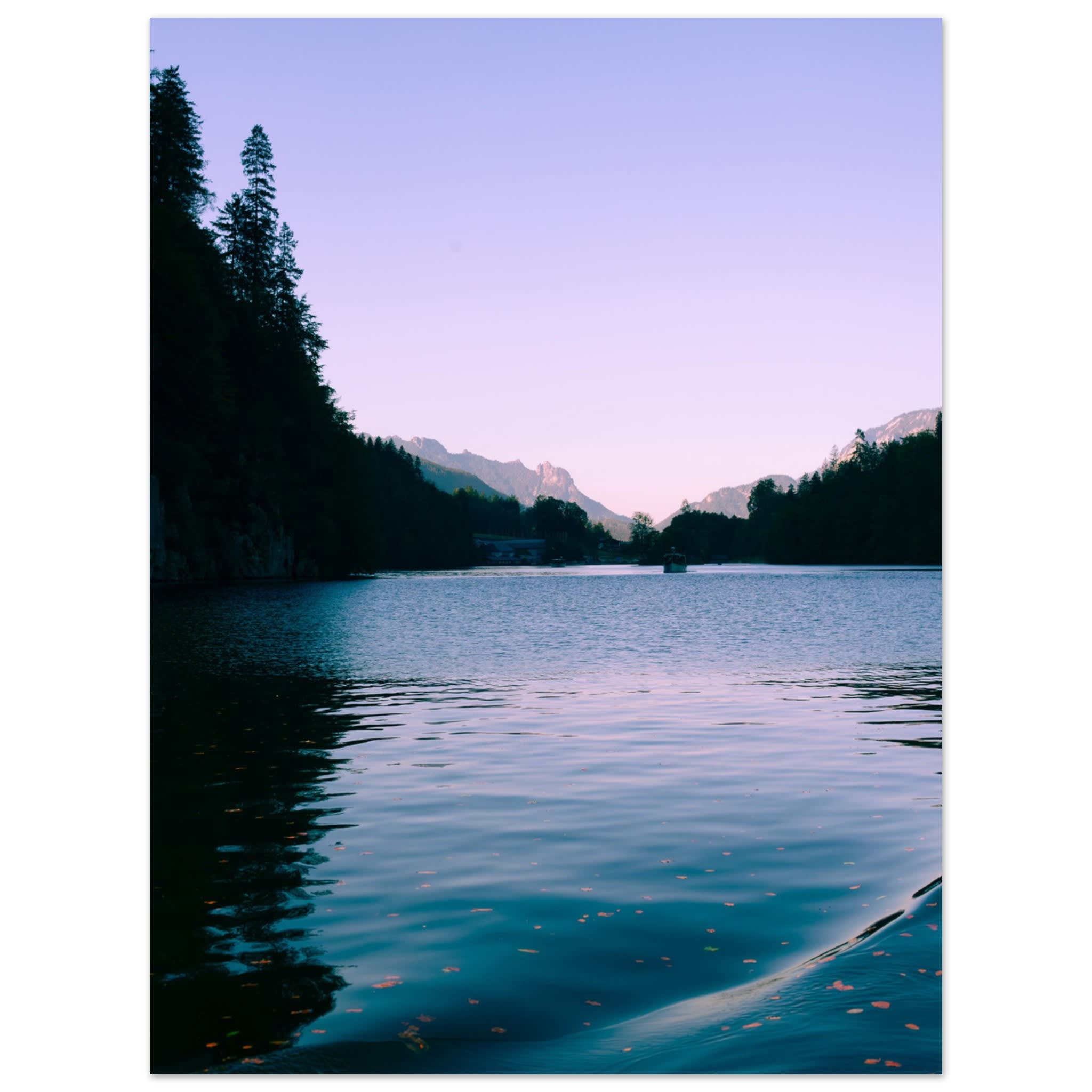 Serene Waters of Königssee At Dusk Photo Wall art 12bf0292-8c00-40be-a5c9-15e046e0faf9
