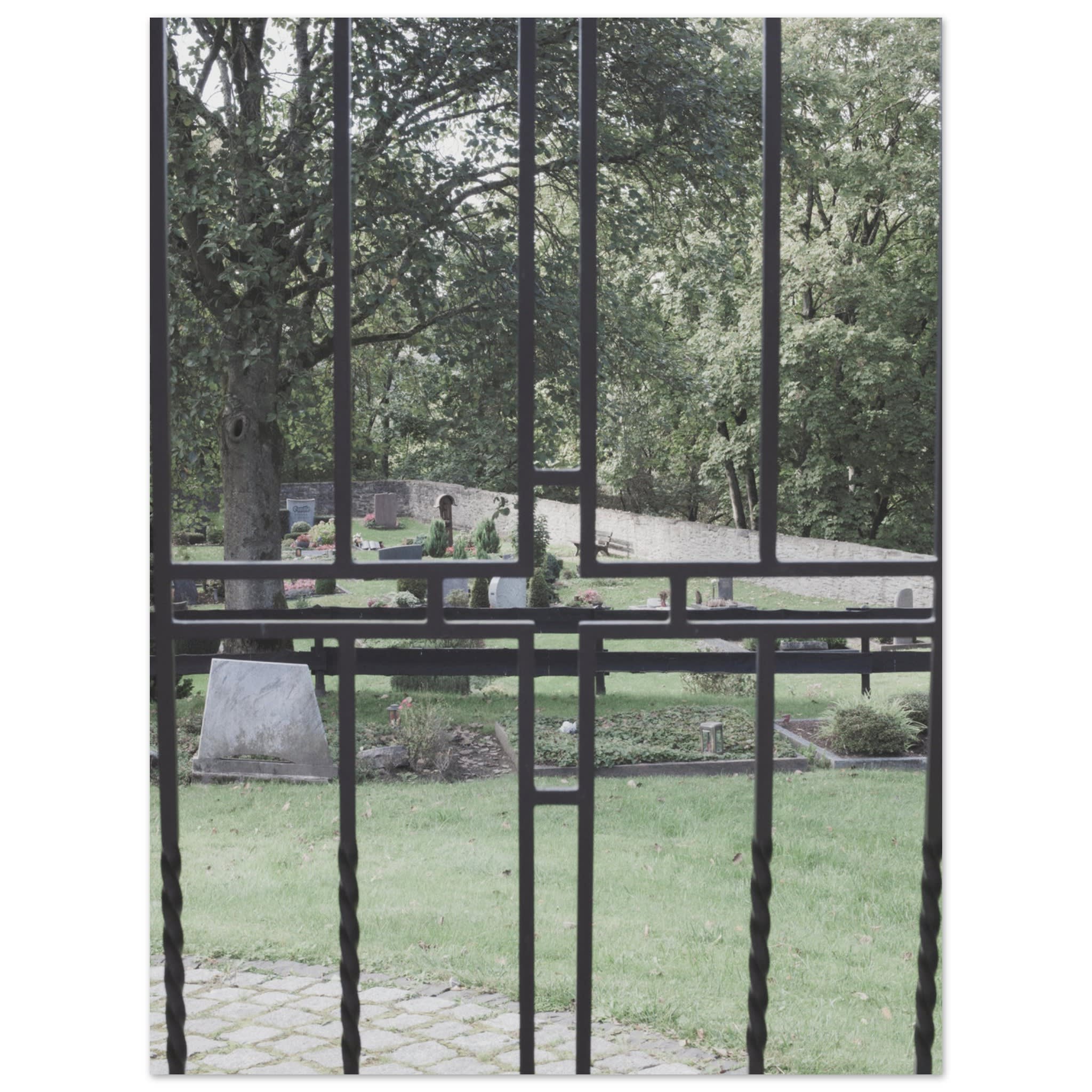 Cemetery Gate Near Schloss Burg With a Cross Photo Wall art 68de5e12-5564-471f-af0e-411edd1c678c