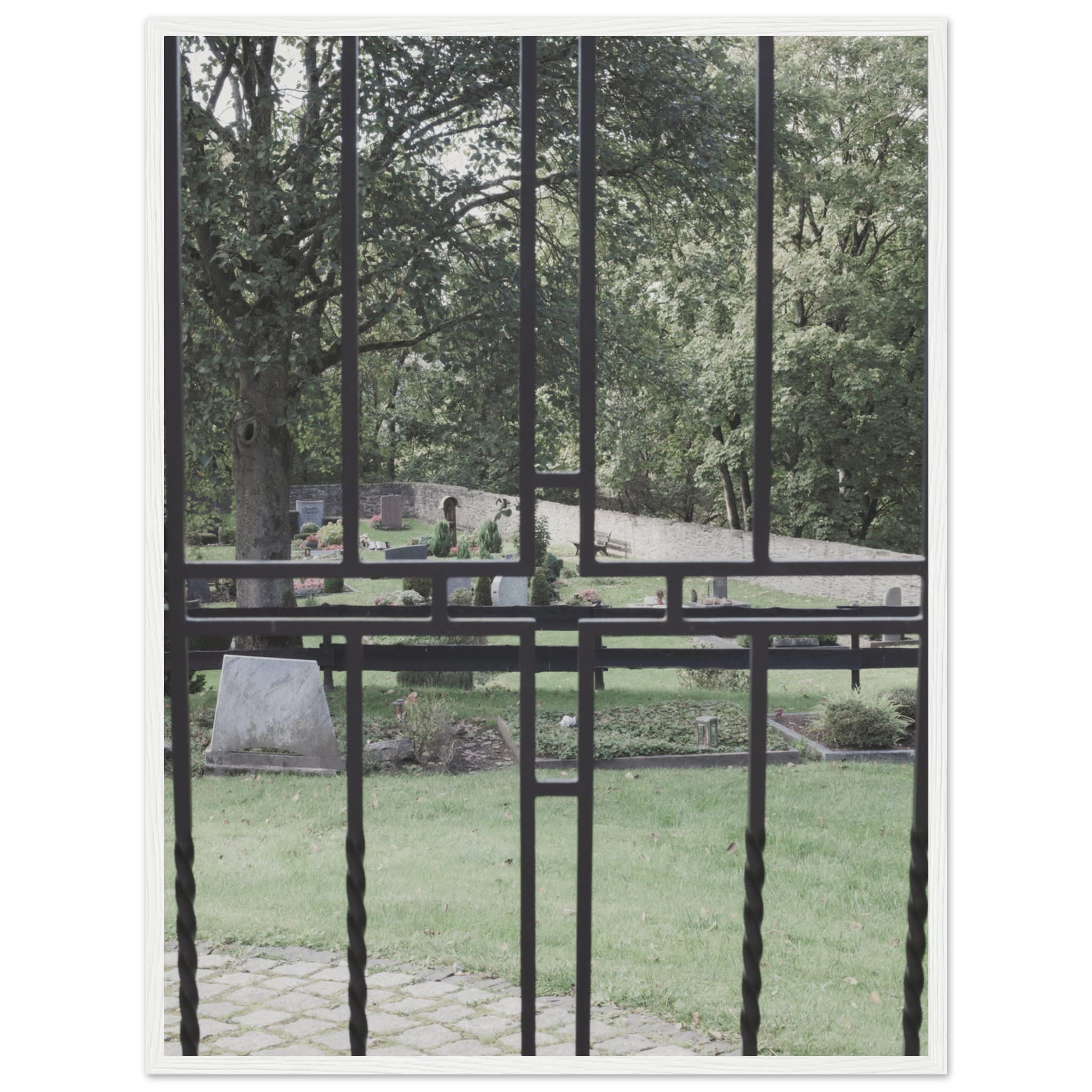 Cemetery Gate Near Schloss Burg With a Cross Photo Wall art f5886381-8133-40fc-b7b4-06e38beab435