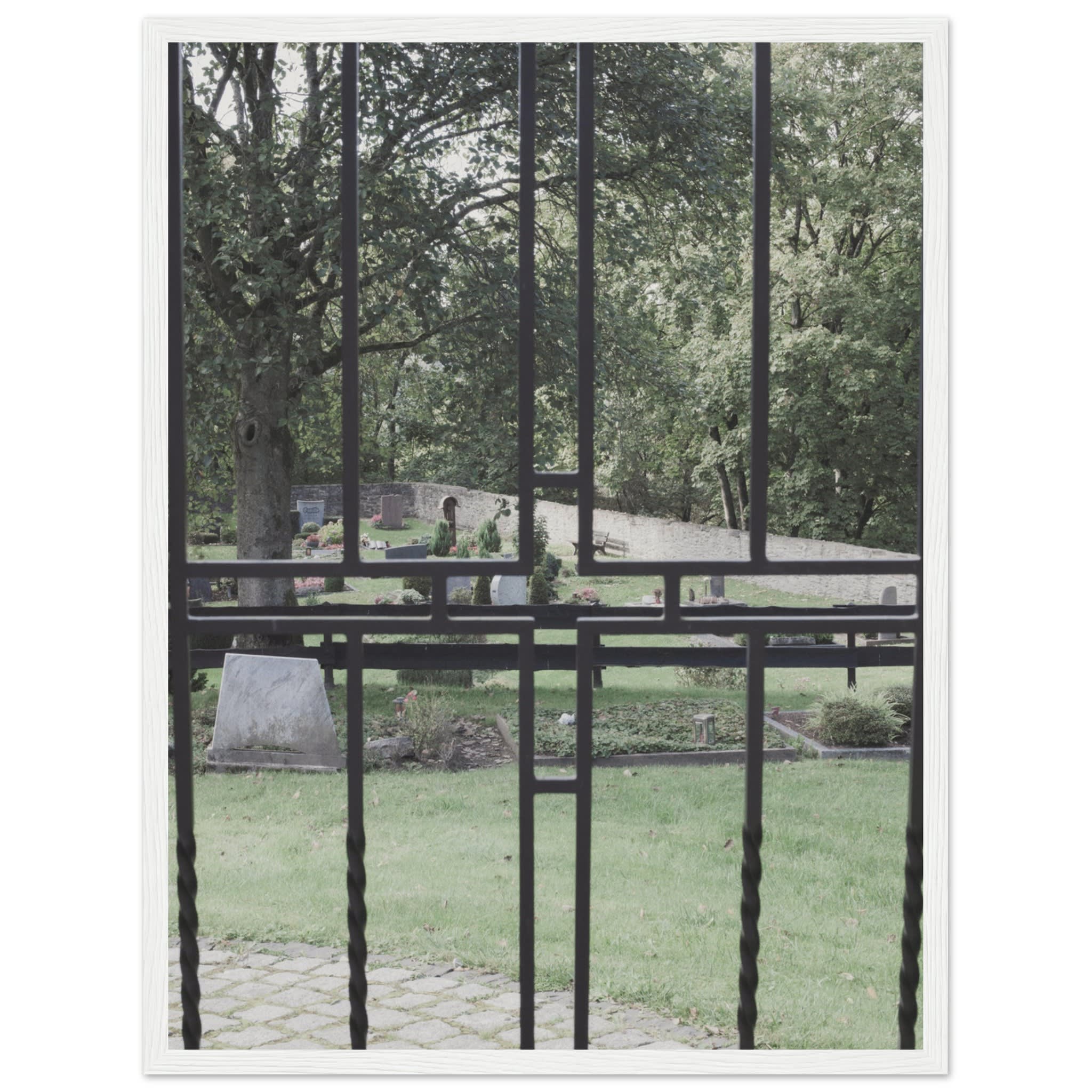 Cemetery Gate Near Schloss Burg With a Cross Photo Wall art 87c30960-f6b8-44e9-87a6-8d691ff23d62