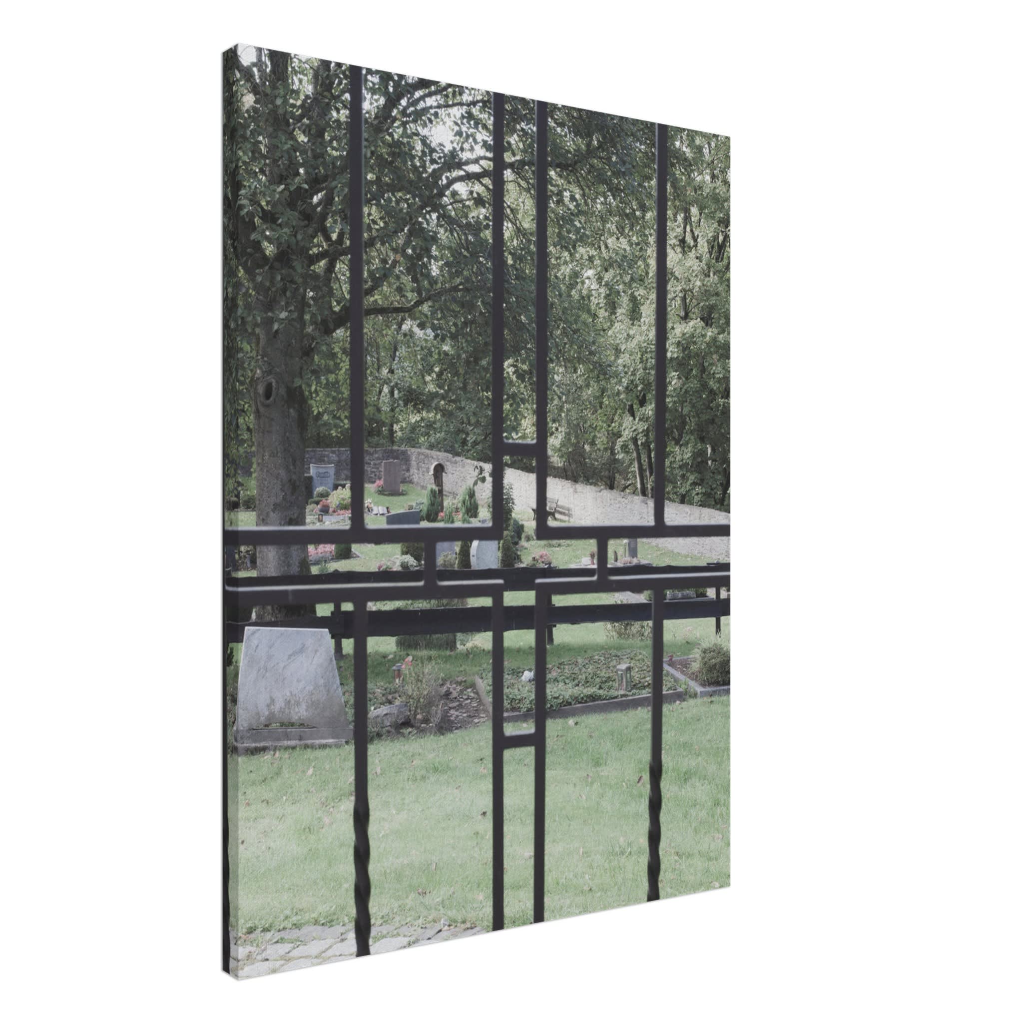 Cemetery Gate Near Schloss Burg With a Cross Photo Wall art 64c1f594-acb8-4929-af0a-99d84a597be2