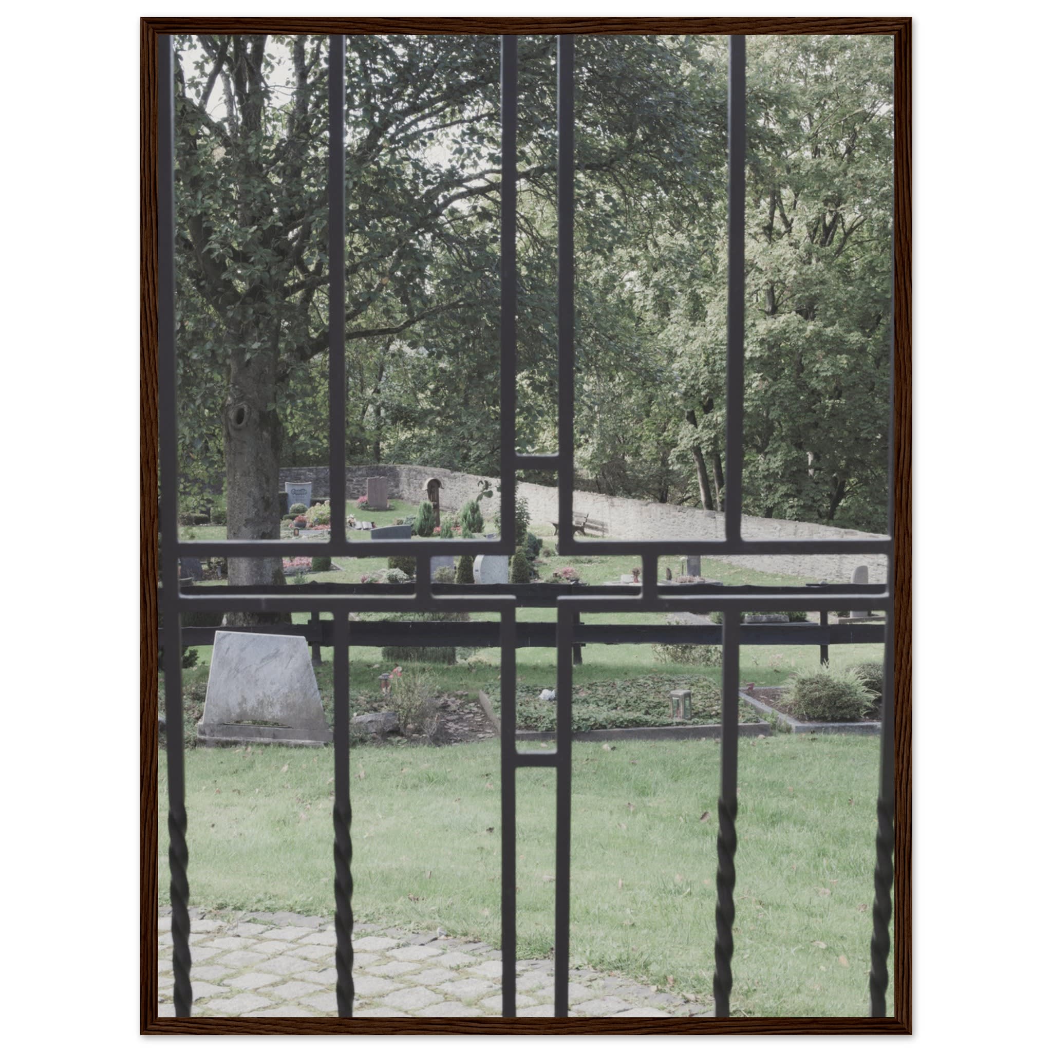 Cemetery Gate Near Schloss Burg With a Cross Photo Wall art 1eba374d-6df3-430e-812d-98763779dcfe