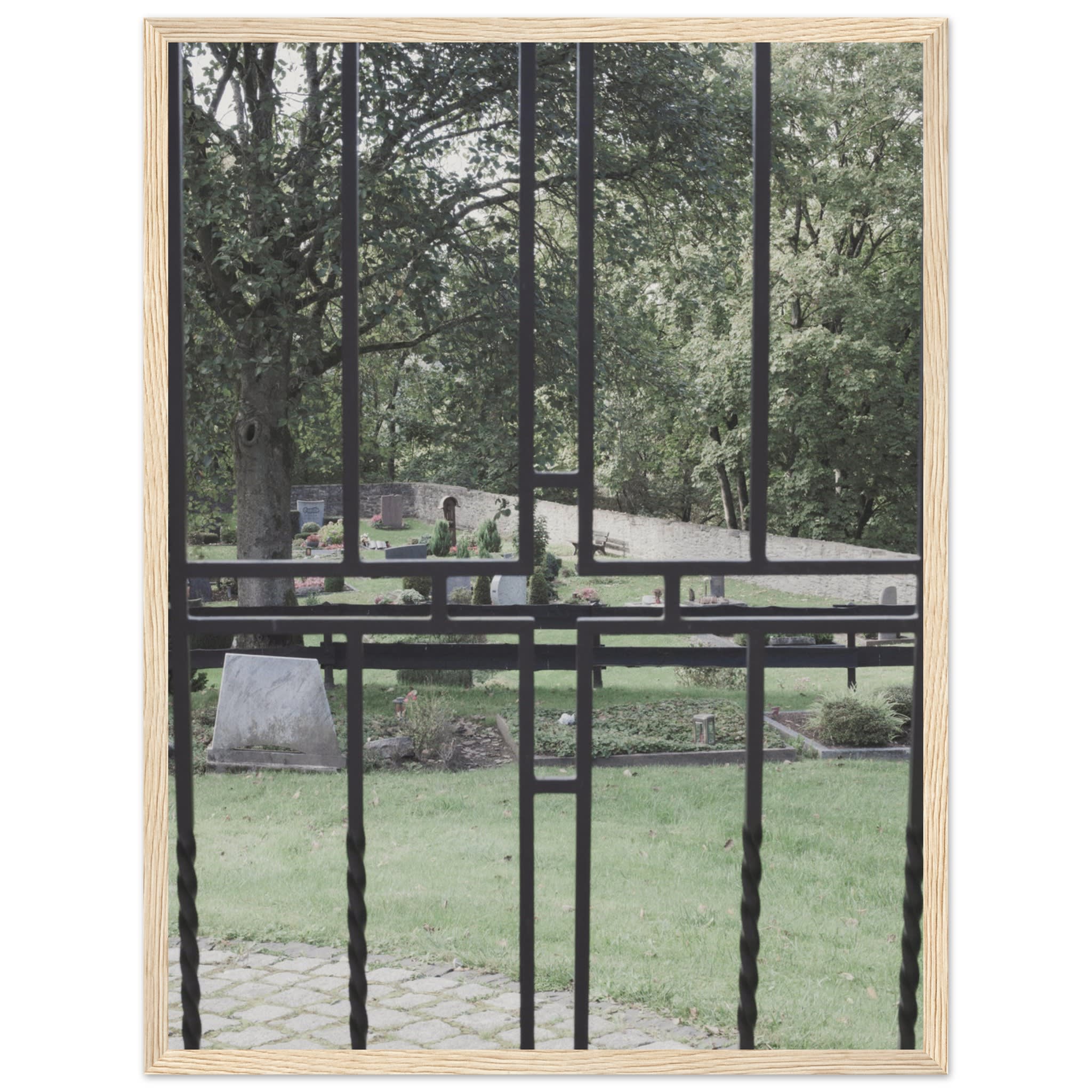Cemetery Gate Near Schloss Burg With a Cross Photo Wall art fa49f181-2249-4df7-83c2-1068ec765a53