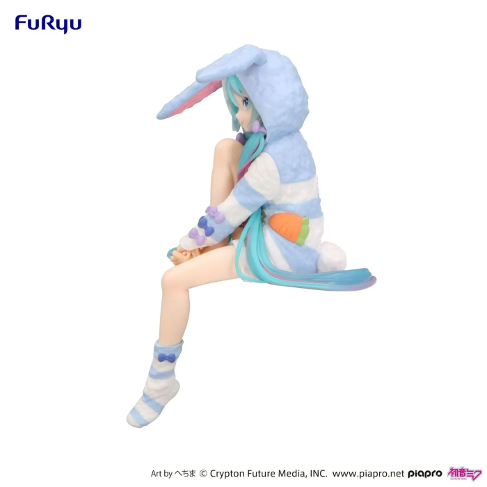 Hatsune Miku Noodle Stopper Figure Usamimi Pajama Blue Ver
