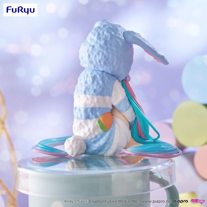 Hatsune Miku Noodle Stopper Figure Usamimi Pajama Blue Ver