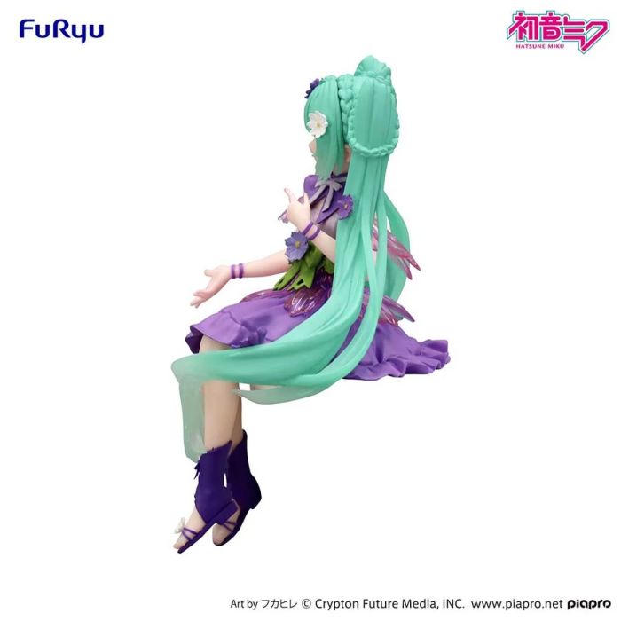 Hatsune Miku Flower Fairy Noodle Stopper Figure Purple Cosmos