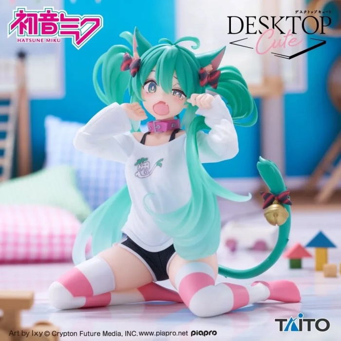 Hatsune Miku Desktop Cute Nekomimi T-Shirt Ver.