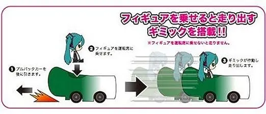 Nendoroid Plus Hatsune Miku Pull-back Car Spring Onion FREEing