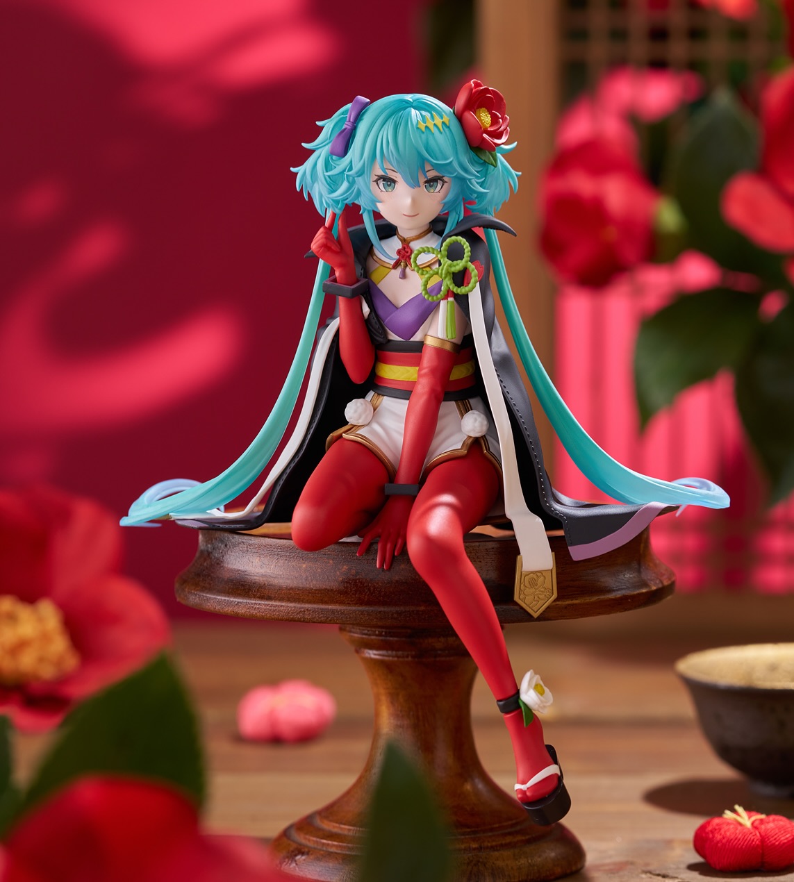 Hatsune Miku - Flower Fairy - Noodle Stopper Figure - Camellia by FuRyu - Image 1
