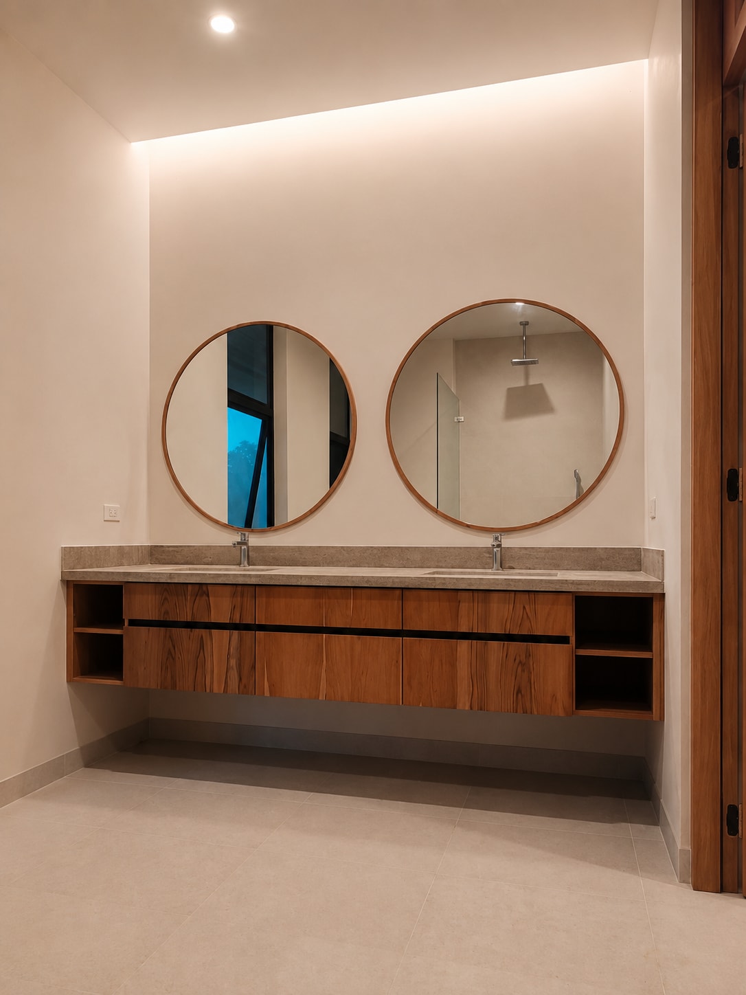 Warm wood bathrooms - Everty House (2)