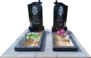 Подвійний пам'ятник з двома окремими стелами