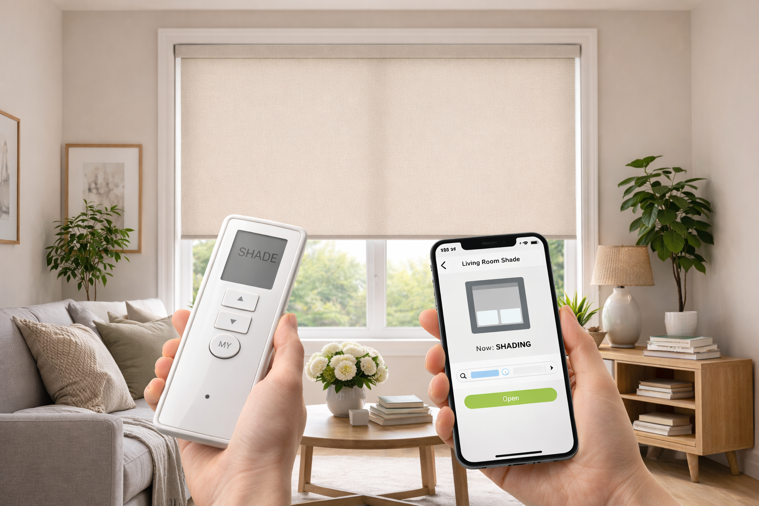 Motorized roller shades