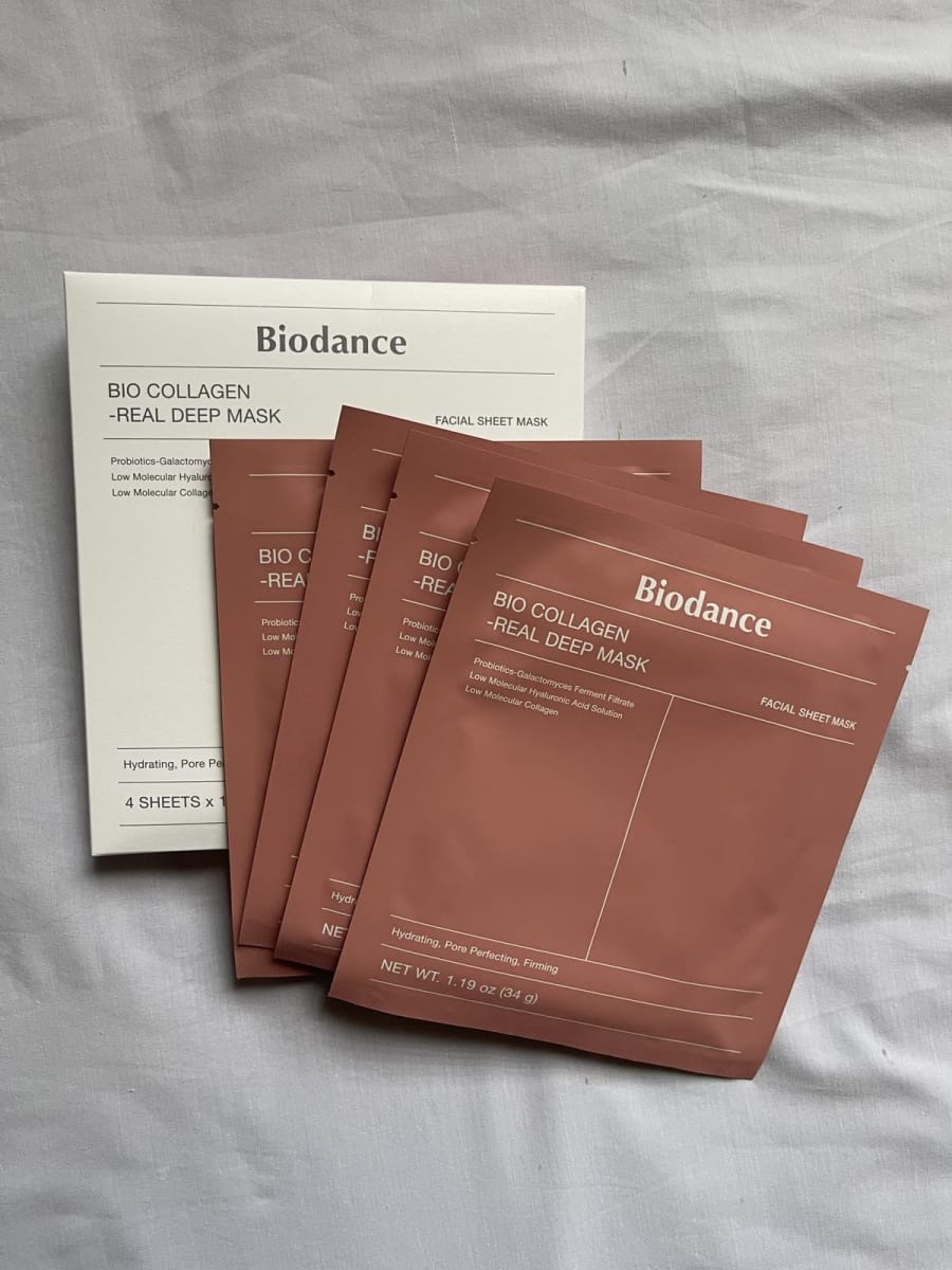 Biodance Bio-Collagen Real Deep Mask 1 Pack (4 Sheet Masks, 34g Each)