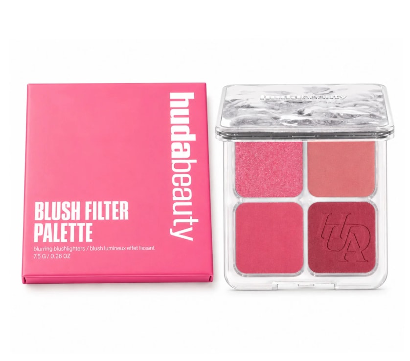 Huda Beauty Blush Filter Blurring Blushlighters Palette Rose Berry