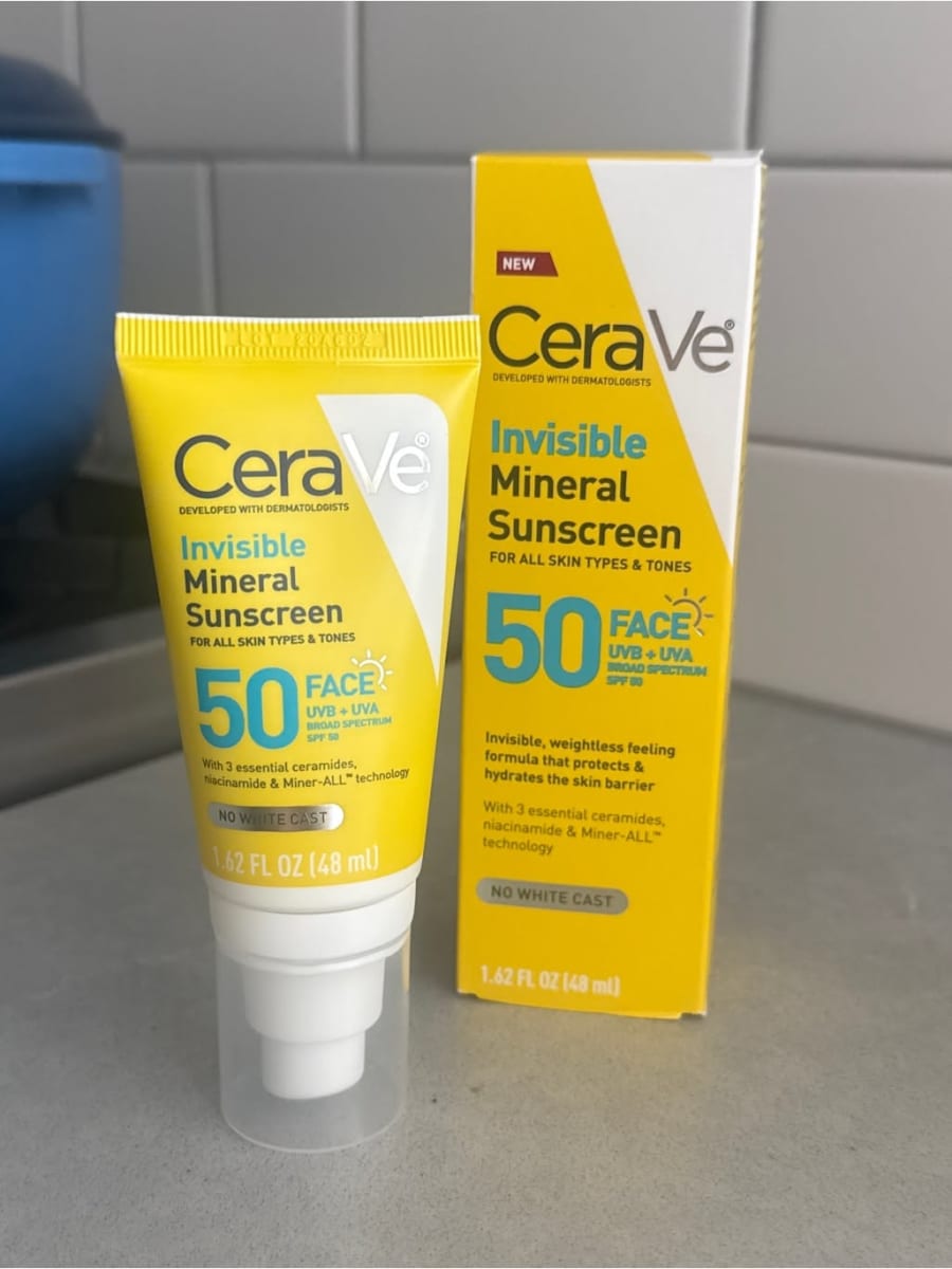 CeraVe Invisible Mineral Sunscreen 48g