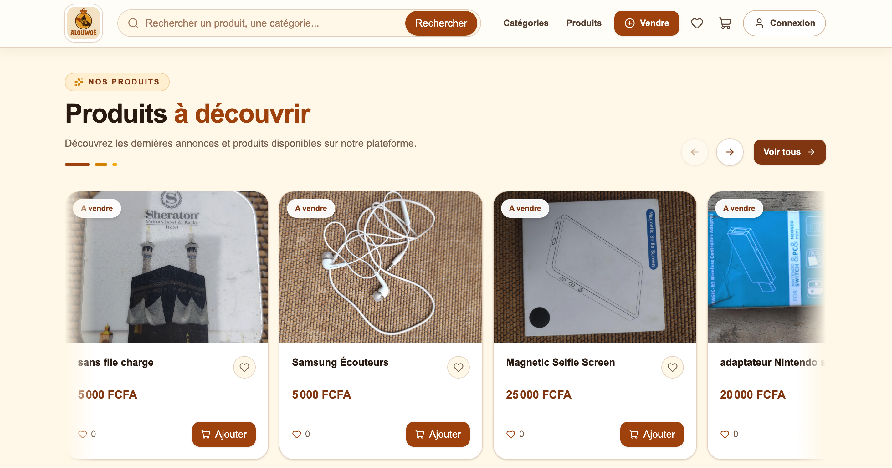 Site + App mobile - ALOUWOE