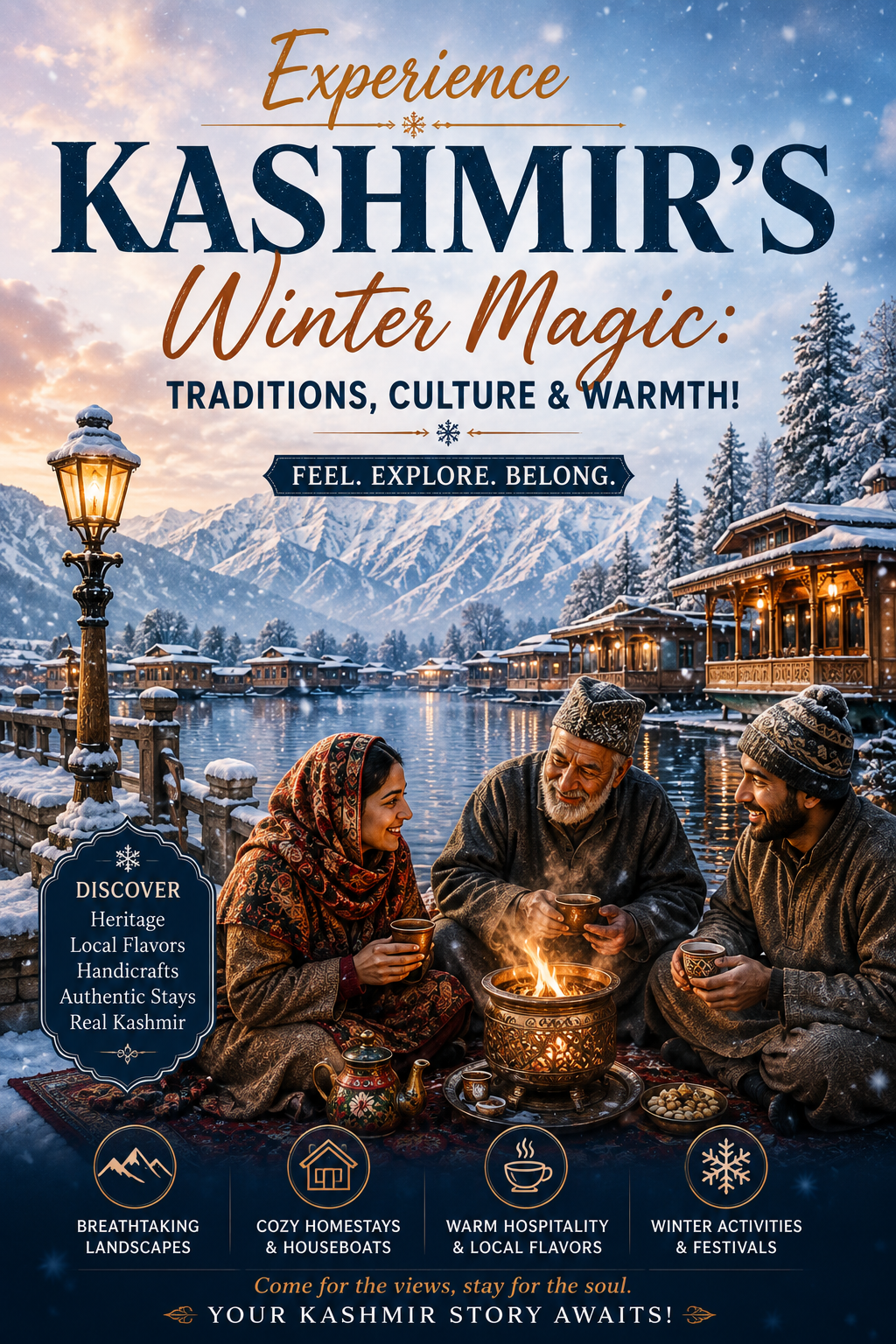 Experience Kashmir's Winter Magic: Traditions, Culture & Warmth!