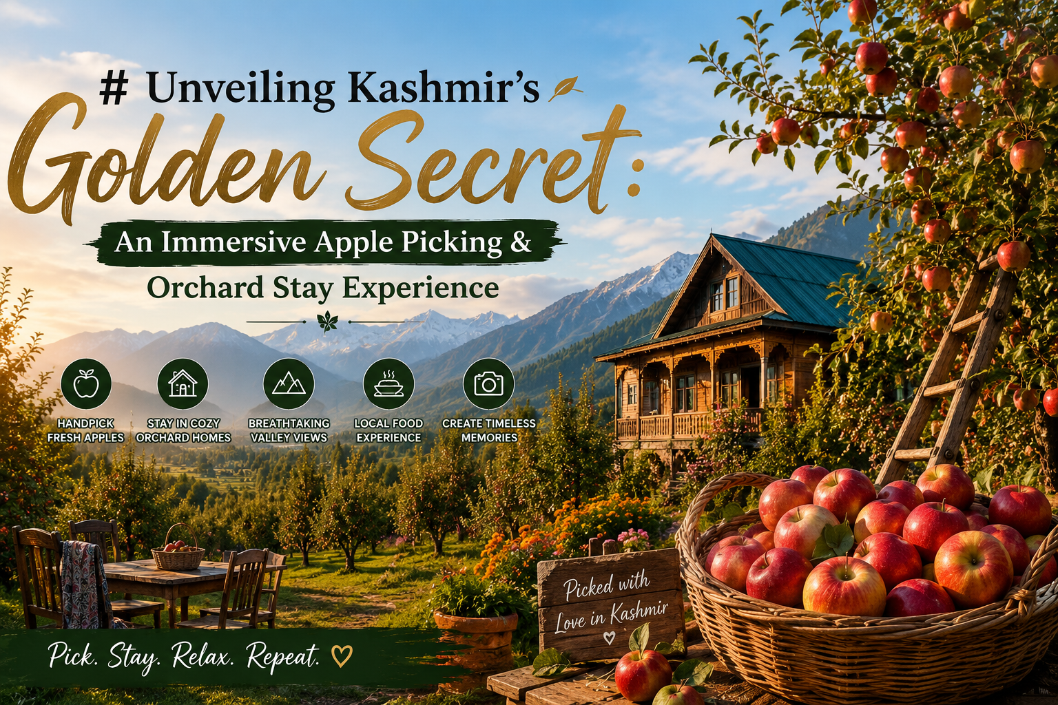 Taste Kashmir's Autumn: Your Guide to Apple Picking & Orchard Stays