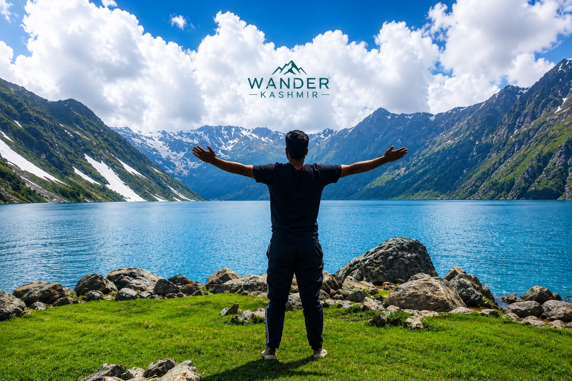 Breathtaking Kashmir scenic landscape and valley view
