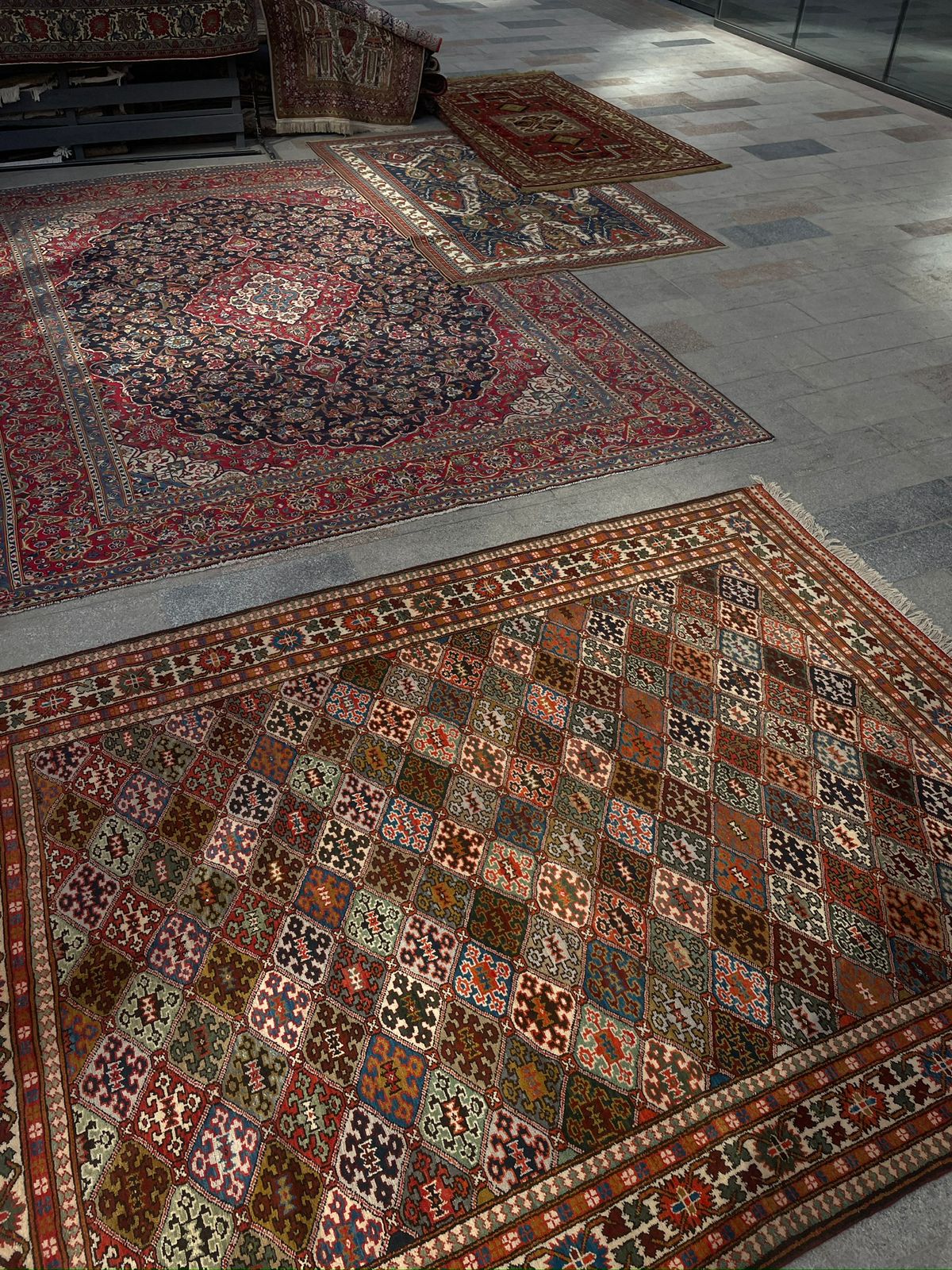 Egyptian silk carpet
