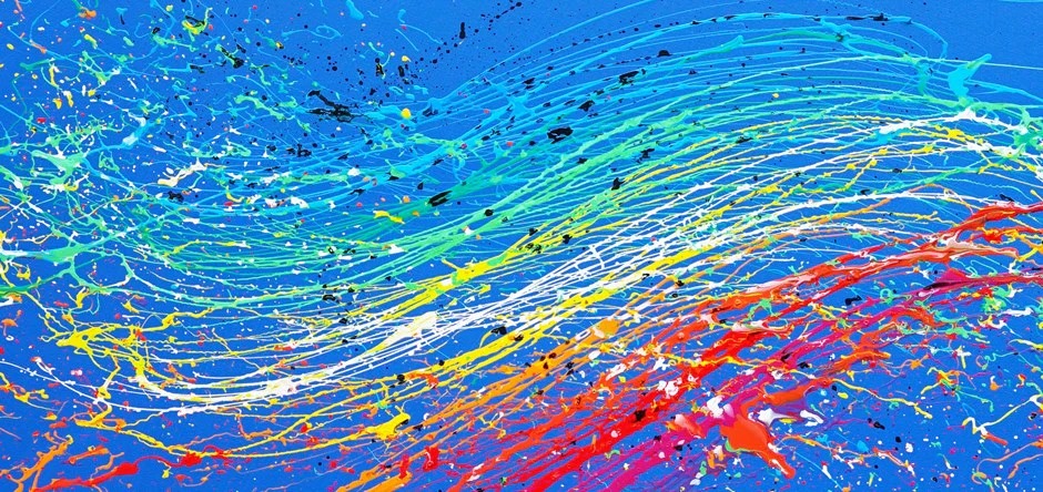 Kunst runde Leinwand kaufen | Markhellbusch.com