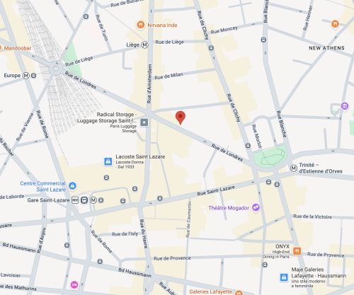 Localisation Nativo - 26-28 rue de Londres 75009 Paris