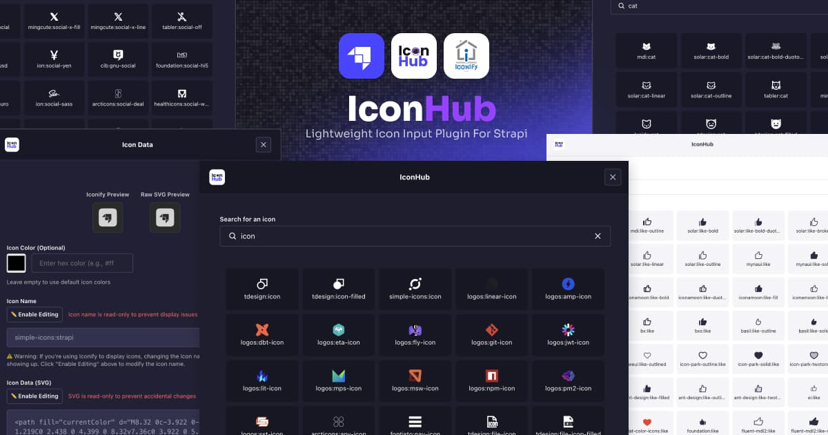 Strapi IconHub