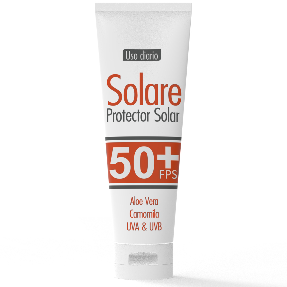 Solare Protector Solar ANDREA COSMETICS 120ml x 1 Contiene una mezcla de 3 filtros y una pantalla solar, obteniendo un bloqueador de amplio espectro y alto factor de protección solar frente a las radiaciones UVA y UVB. Está indicado para todo tipo de