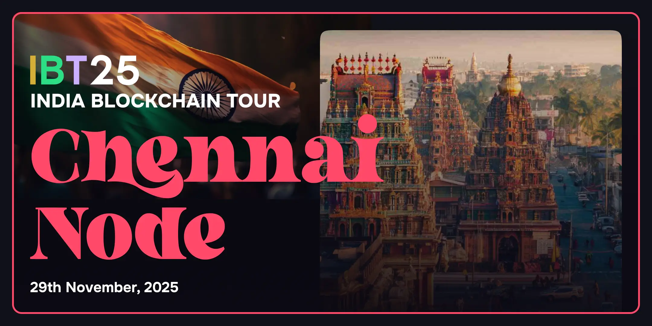 India Blockchain Tour 2025 - Chennai Chapter poster